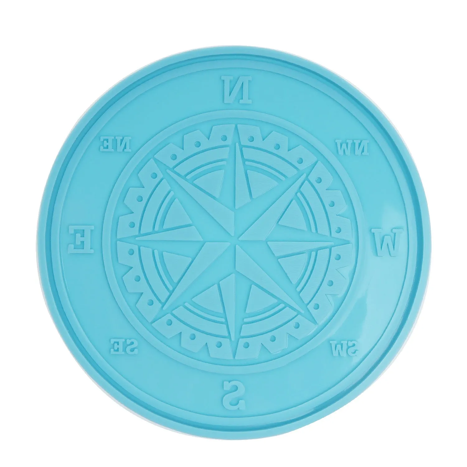 1 piece Silicone Compass Mat Mold DIY Coaster Mold Shiny Resin Mold For Home Decoration 10385850