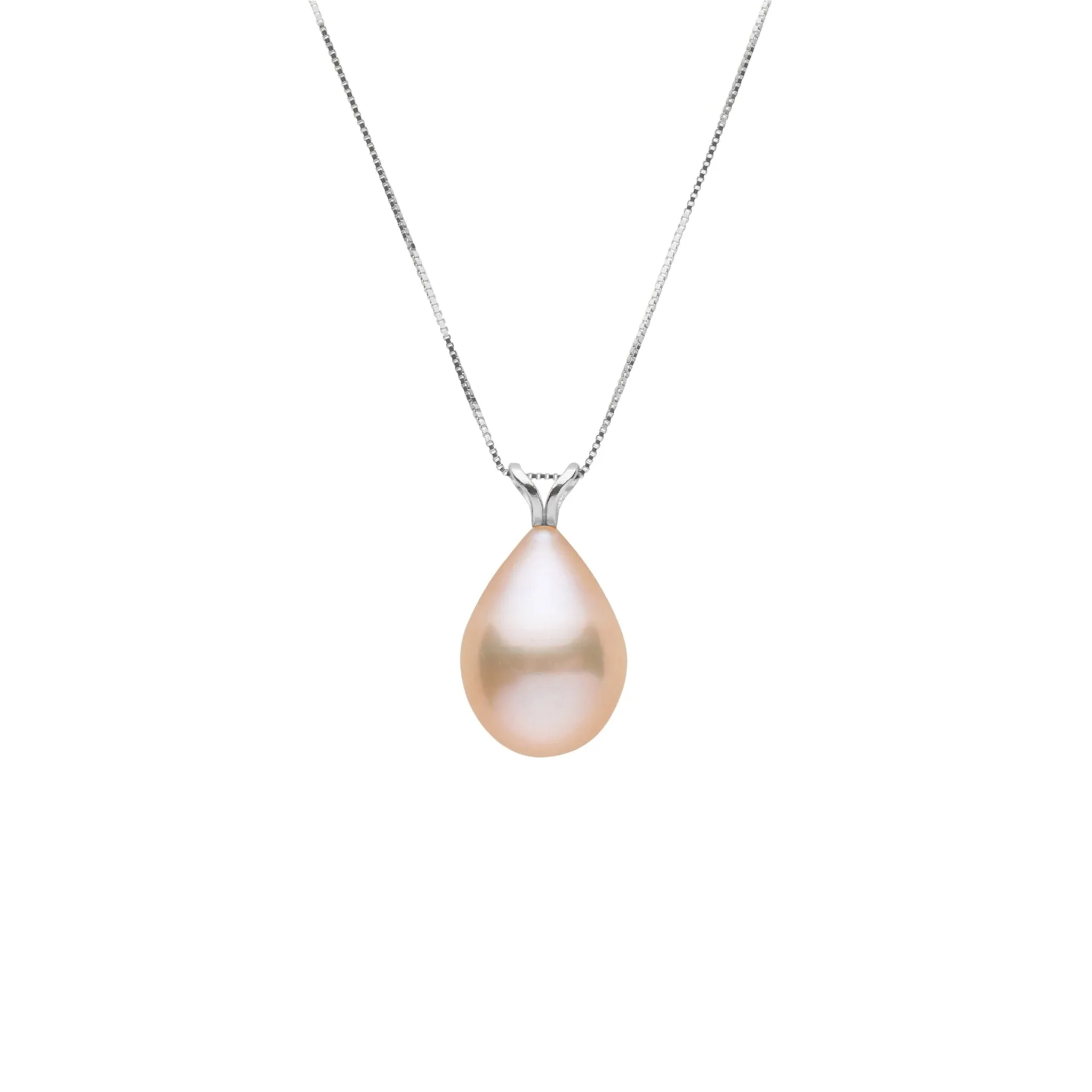 11.0-12.0 mm AAA Pink to Peach Freshwater Drop Pearl Unity Pendant