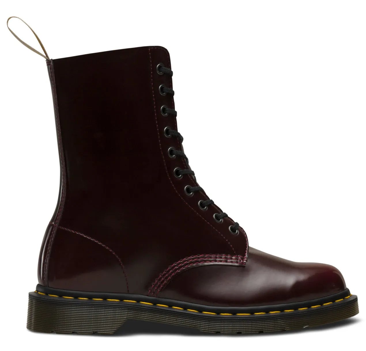 1490 Vegan Cherry Red Oxford Rub Off Boot