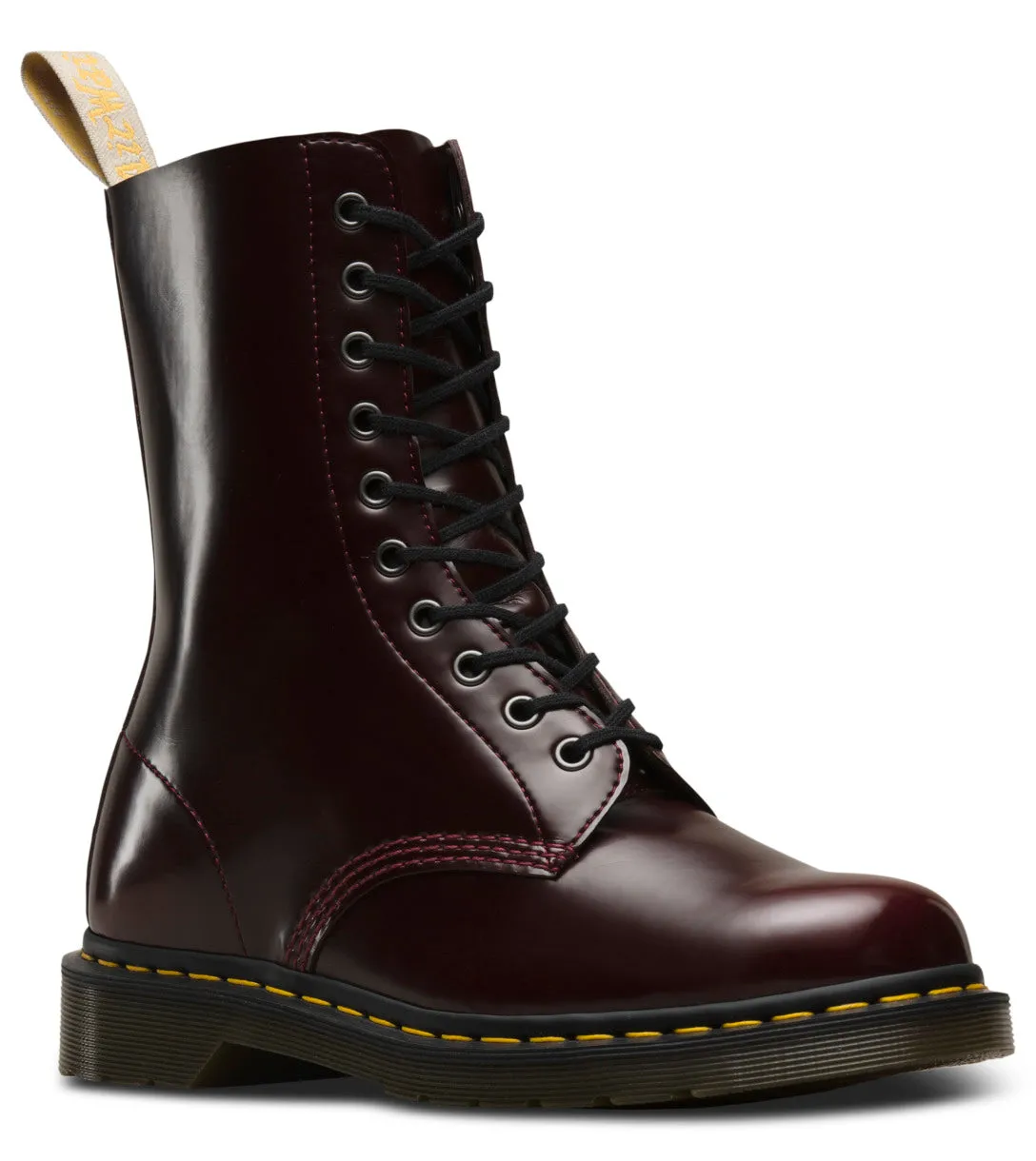 1490 Vegan Cherry Red Oxford Rub Off Boot