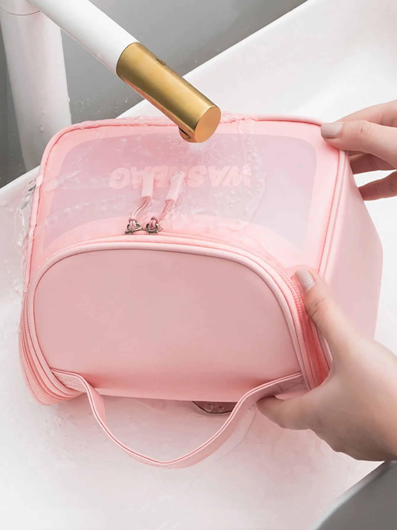 1pc Letter Graphic Makeup Bag