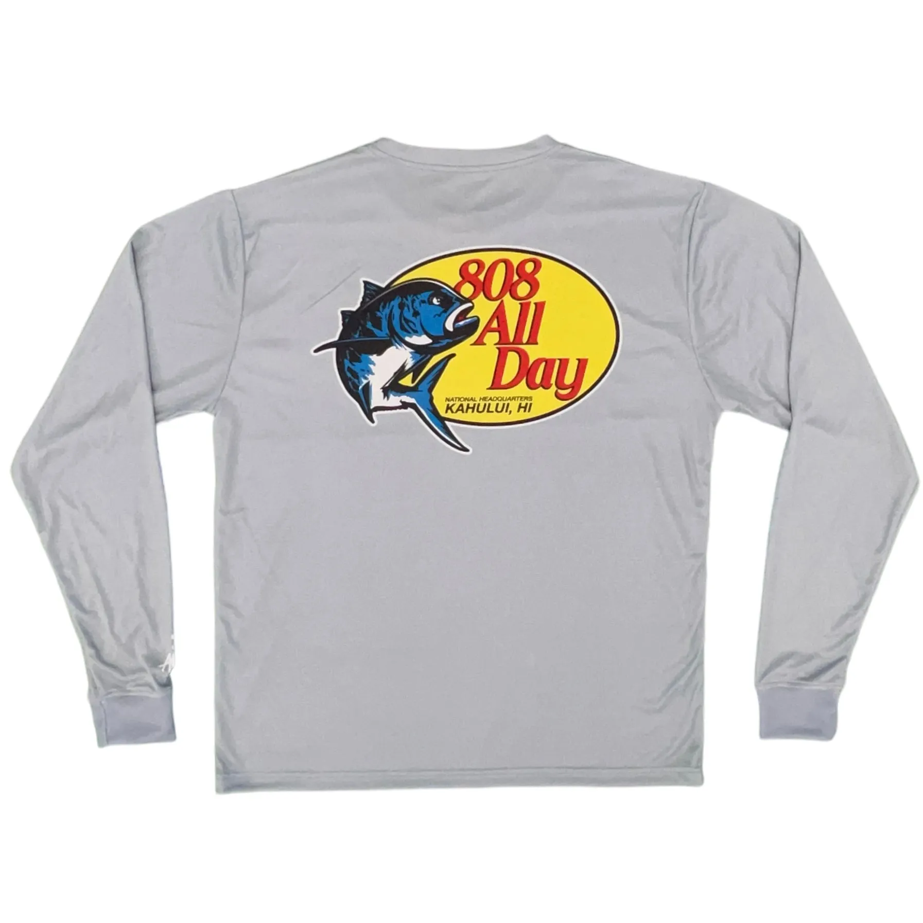 808ALLDAY Grey Ulua Pro Performance Long Sleeve