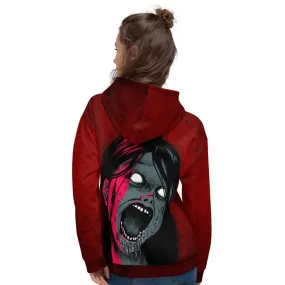 Alt Clothing Hoodie / Soft Goth Clothing / Alt Fashion / Screaming Girl Print