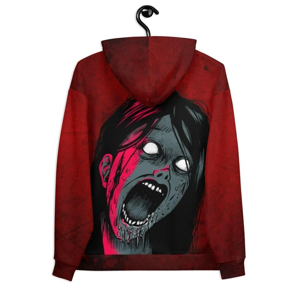 Alt Clothing Hoodie / Soft Goth Clothing / Alt Fashion / Screaming Girl Print