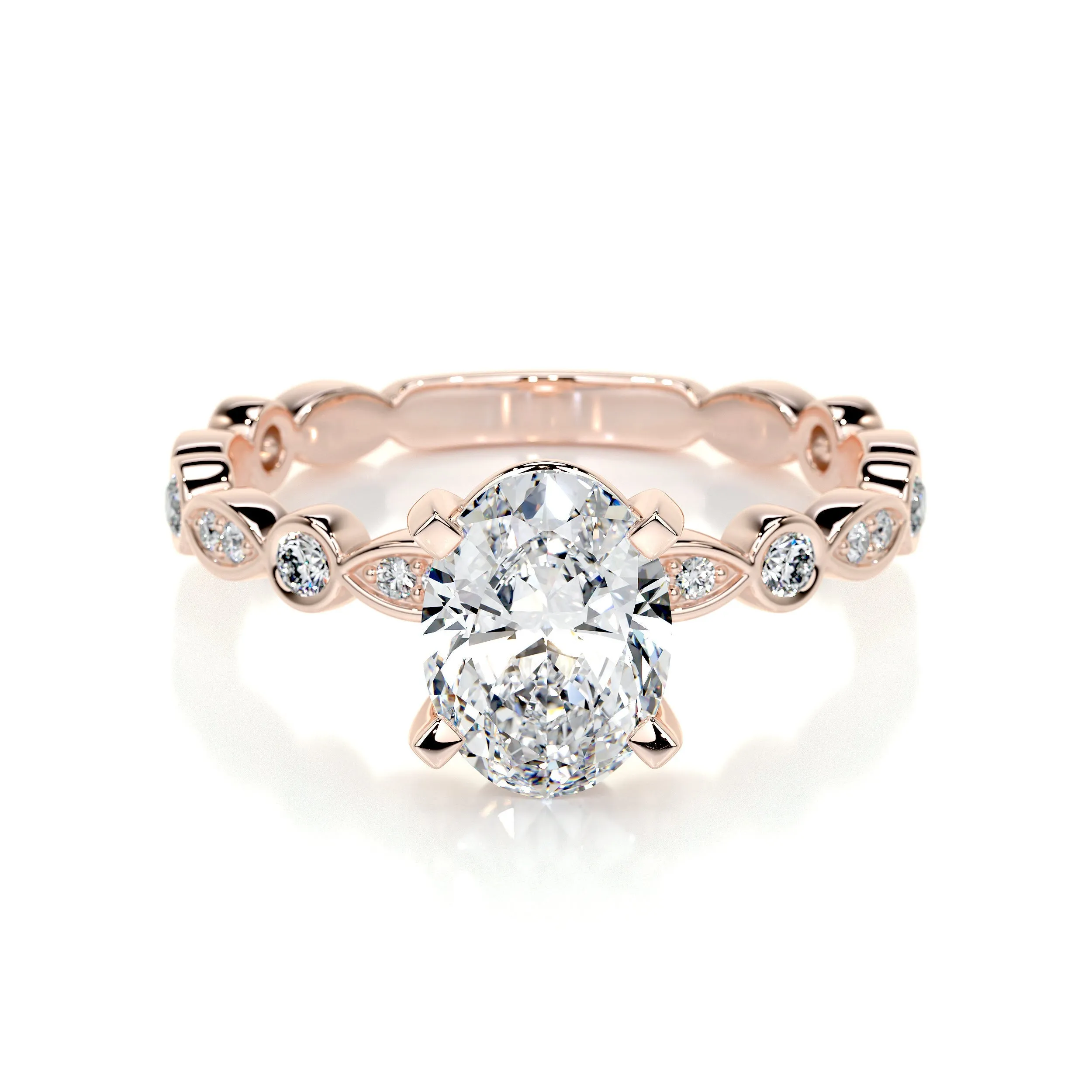 Amelia Lab Grown Diamond Ring -14K Rose Gold