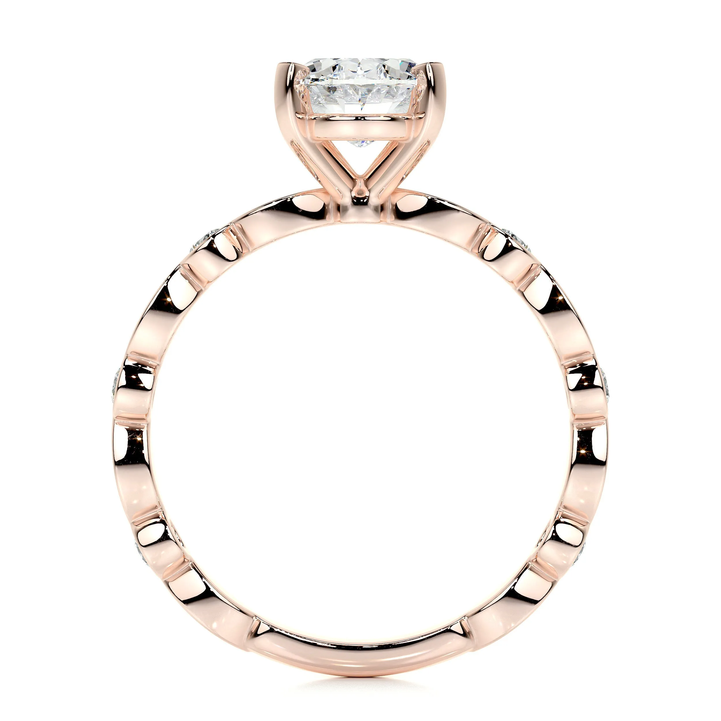 Amelia Lab Grown Diamond Ring -14K Rose Gold