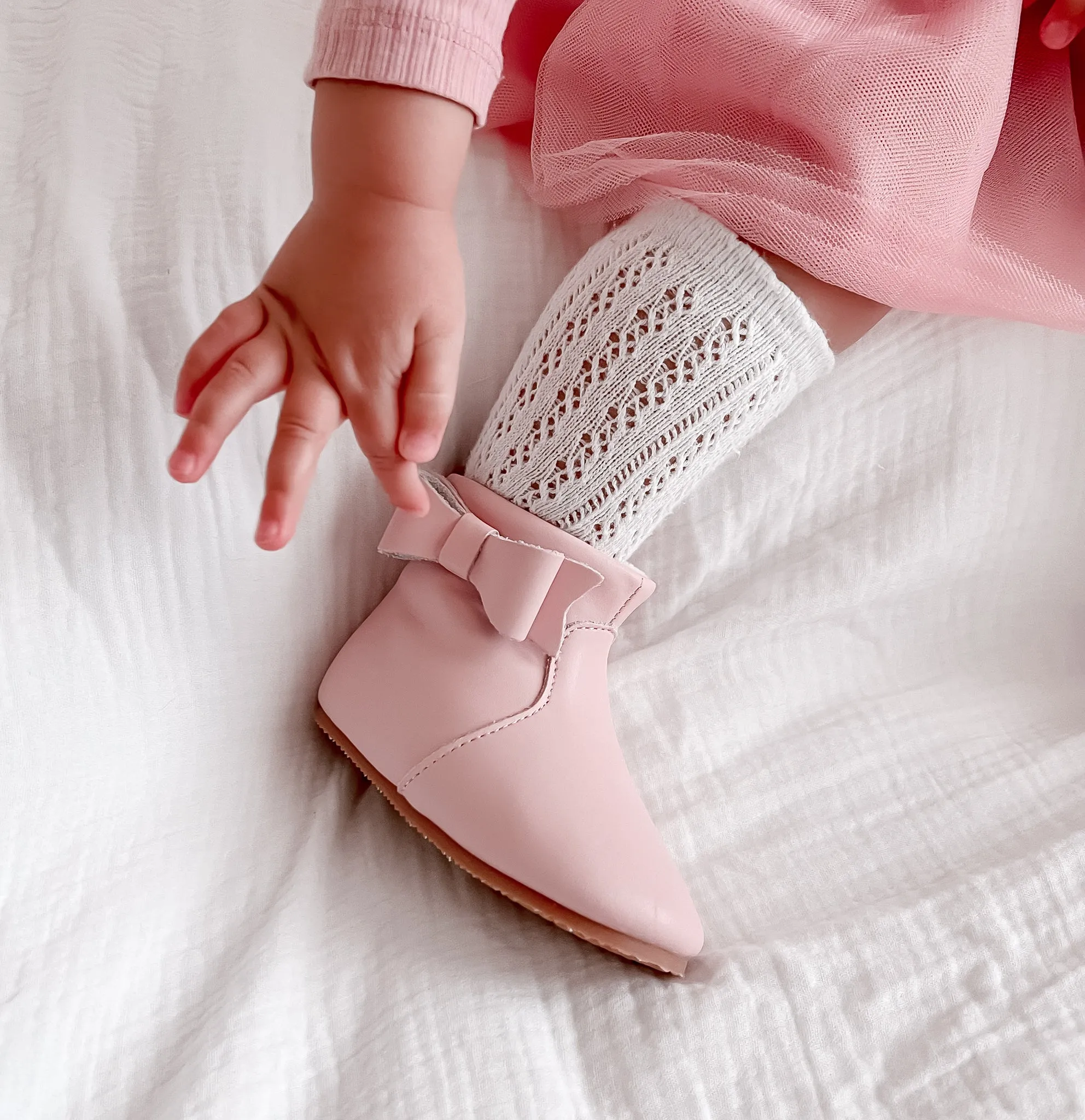 Ankle Boots - Baby Pink