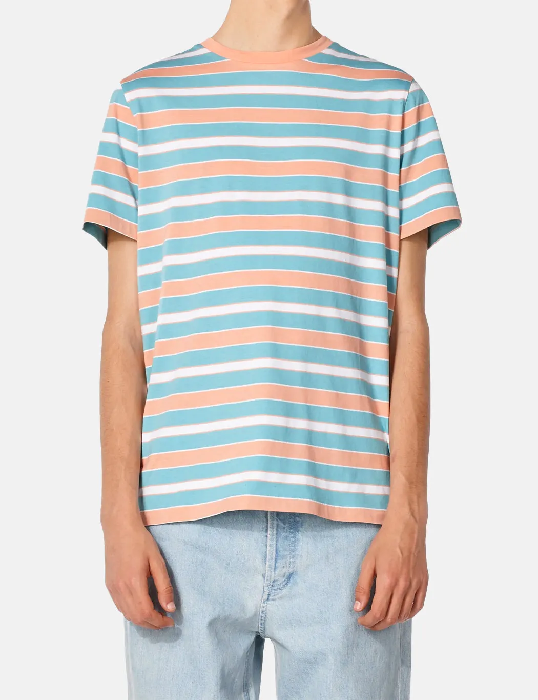 A.P.C. Gio Striped T-Shirt - Turquoise