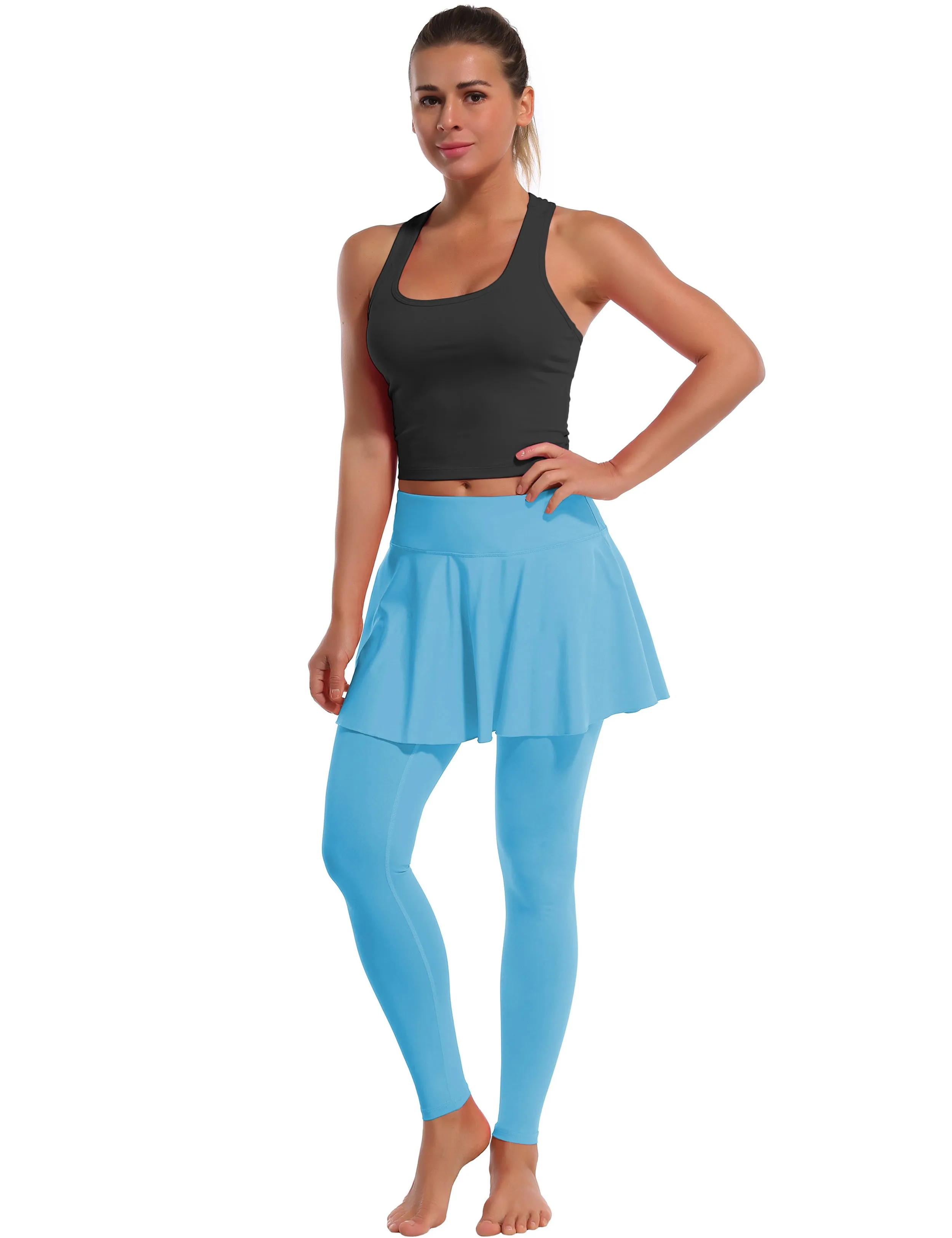 Athletic Tennis Golf Skort with Pocket Shorts blue