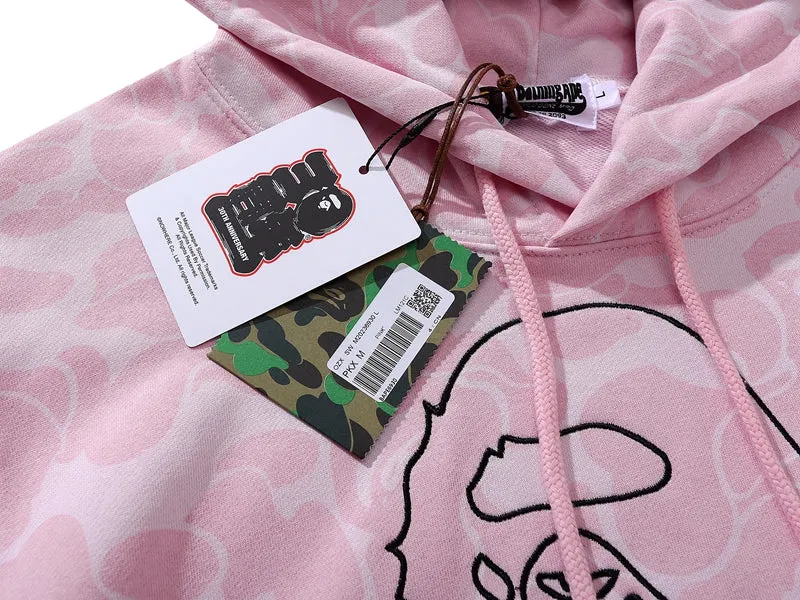 BAPE x Inter Miami CF Camo Pullover Hoodie Pink