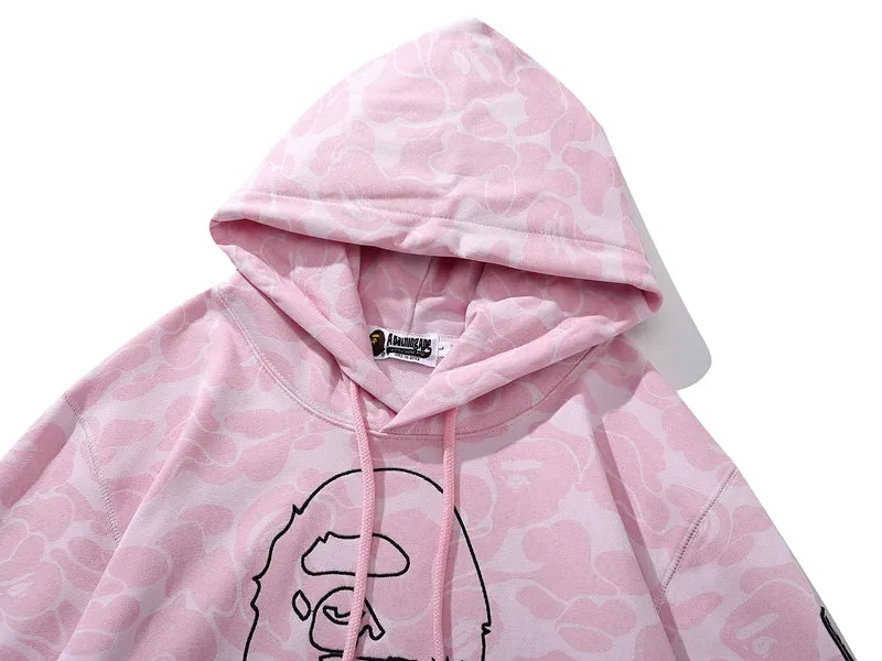 BAPE x Inter Miami CF Camo Pullover Hoodie Pink