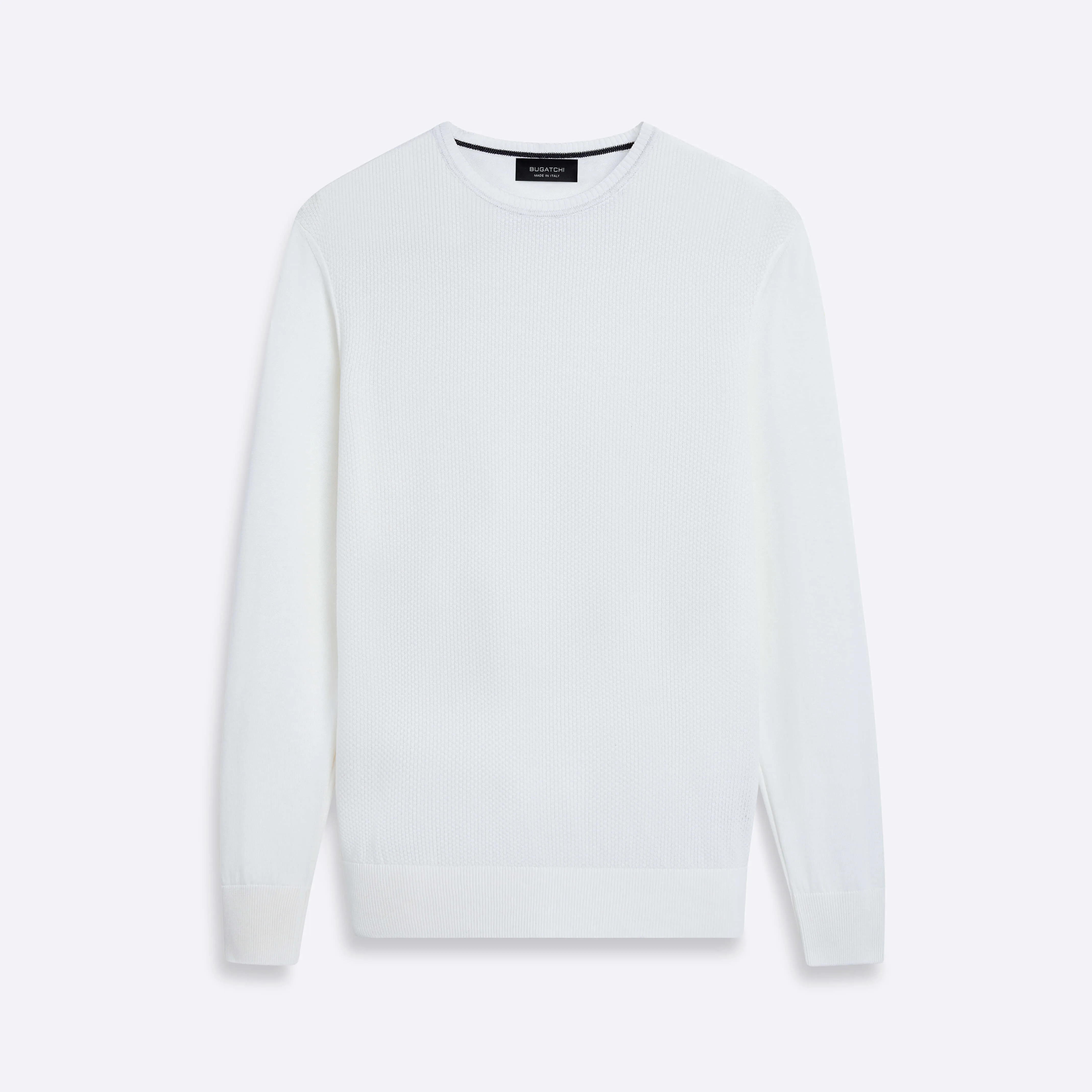 Bird's Eye Crew Neck Sweater