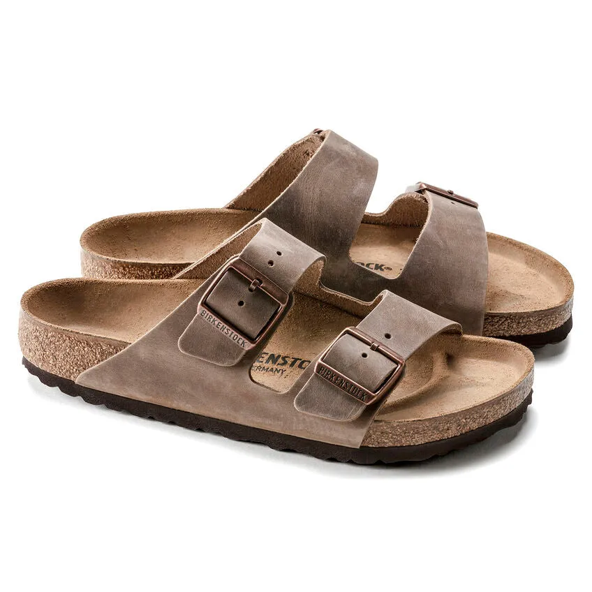 Birkenstock UNISEX Arizona Oiled Leather (Tobacco Brown - Regular fit)