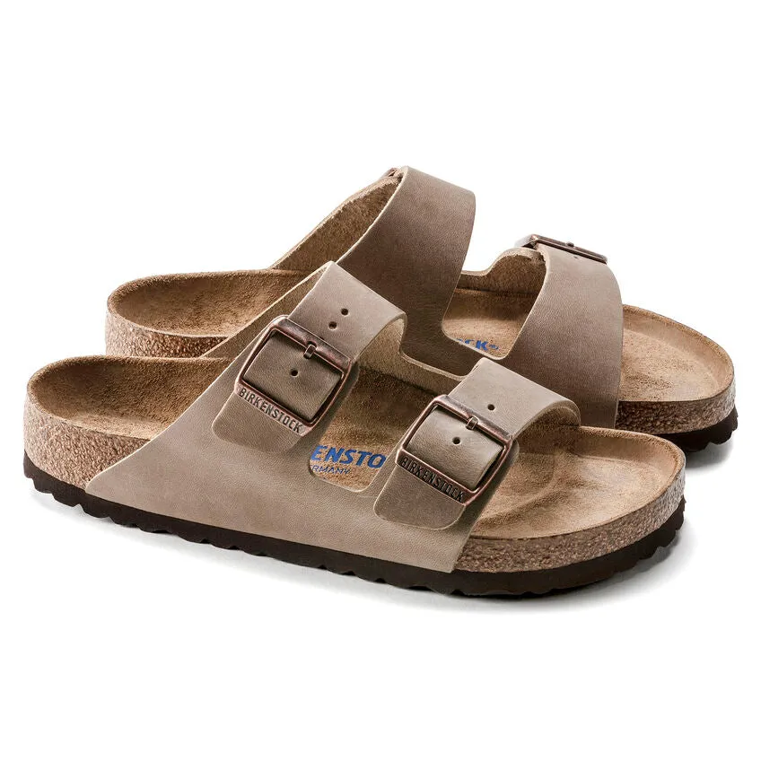 Birkenstock UNISEX Arizona Soft Footbed Oiled Leather (Tobacco Brown - Wide Fit)