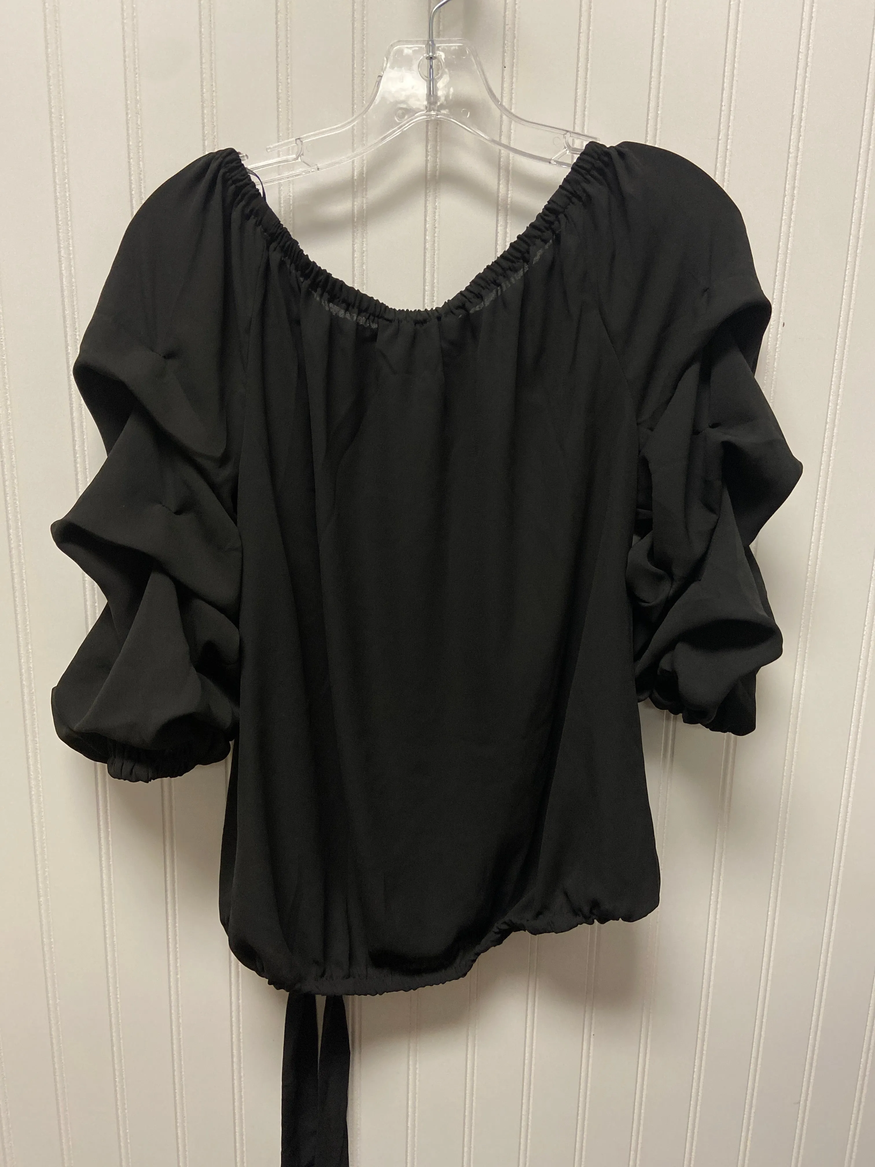 Black Blouse Long Sleeve Cece, Size M