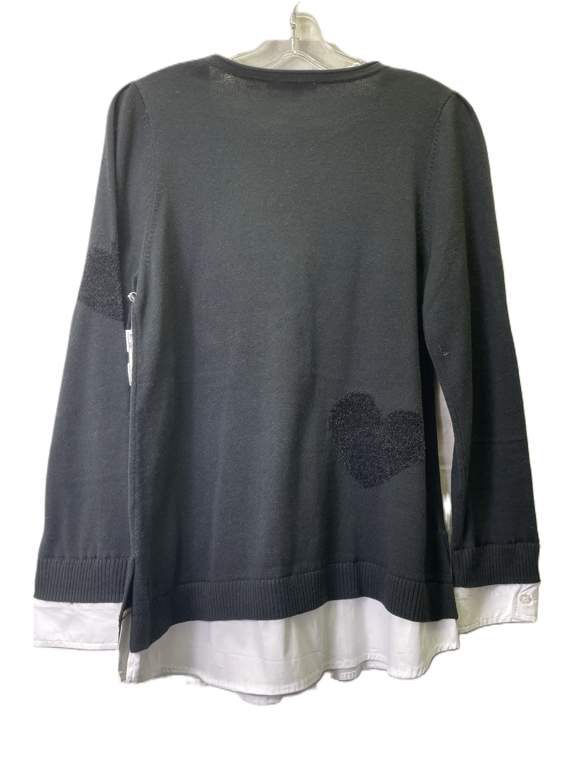 Black Top Long Sleeve By Chicos, Size: S