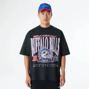 Buffalo Bills Oversized Essential Black Oversized T-Shirt