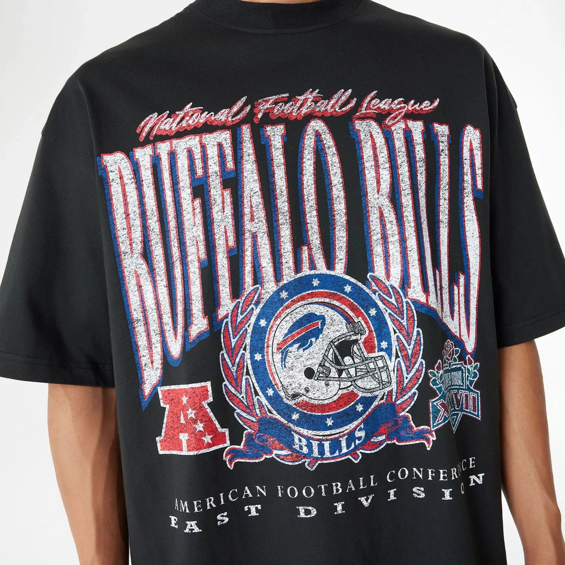 Buffalo Bills Oversized Essential Black Oversized T-Shirt