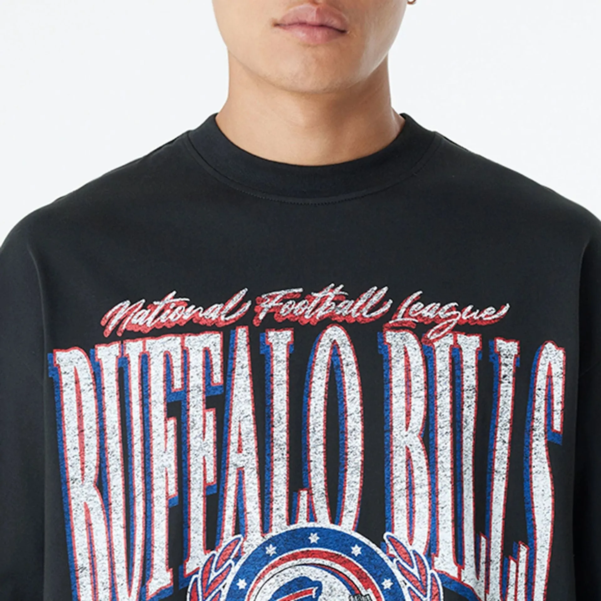 Buffalo Bills Oversized Essential Black Oversized T-Shirt