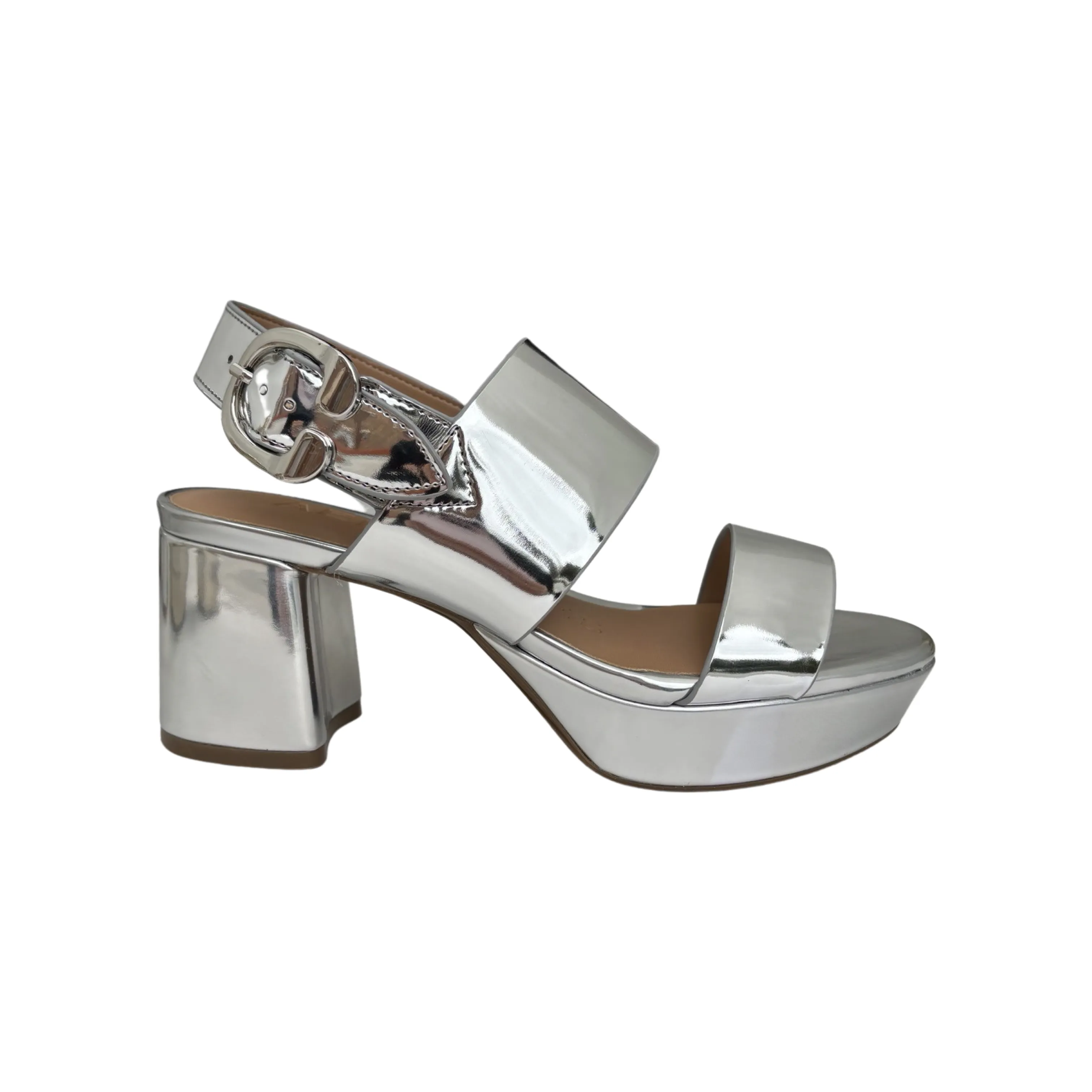 Camera Silver Metallic Sandal