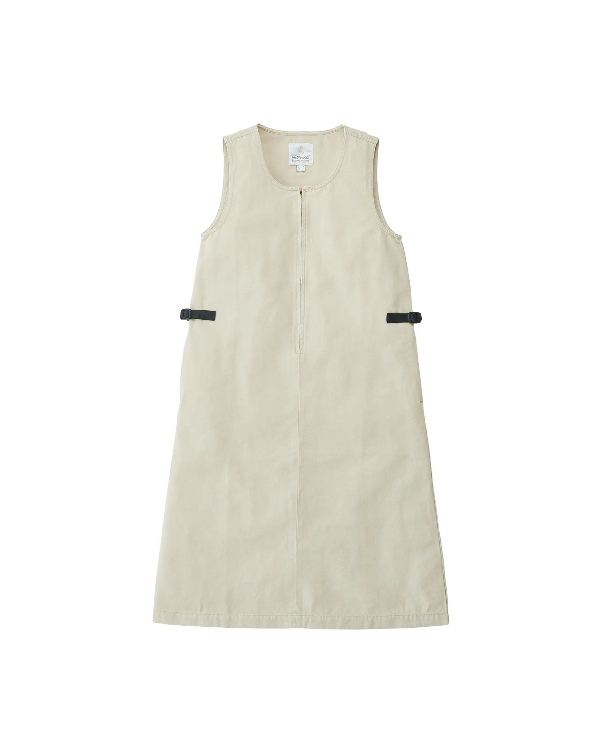 Canvas Mid-Length Dress - Dusty Greige