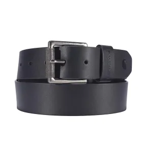 Carhartt Bridle Leather Roller Buckle Belt Black