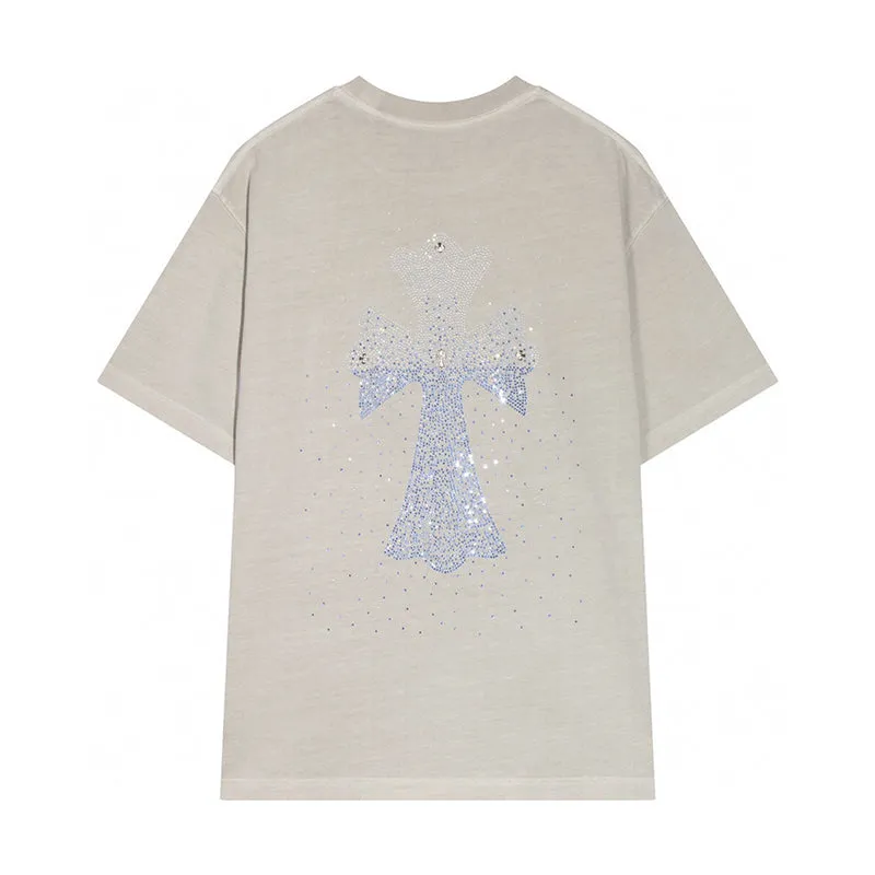 Chrome Hearts - Diamond Cross T-Shirt Grey