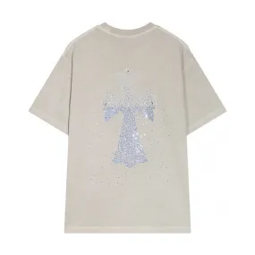 Chrome Hearts - Diamond Cross T-Shirt Grey