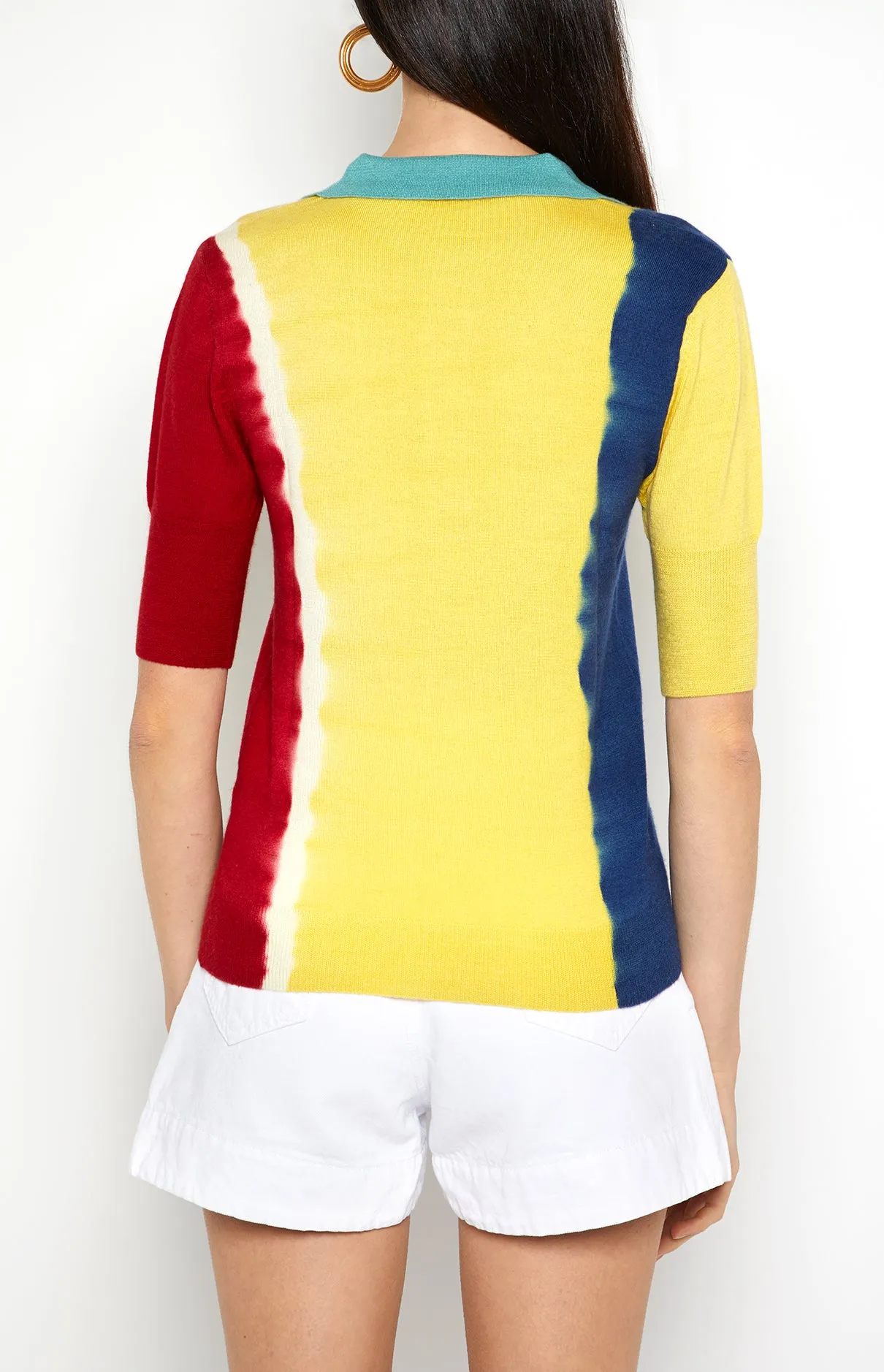 COLOR-BLOCKED SHORT SLEEVE POLO