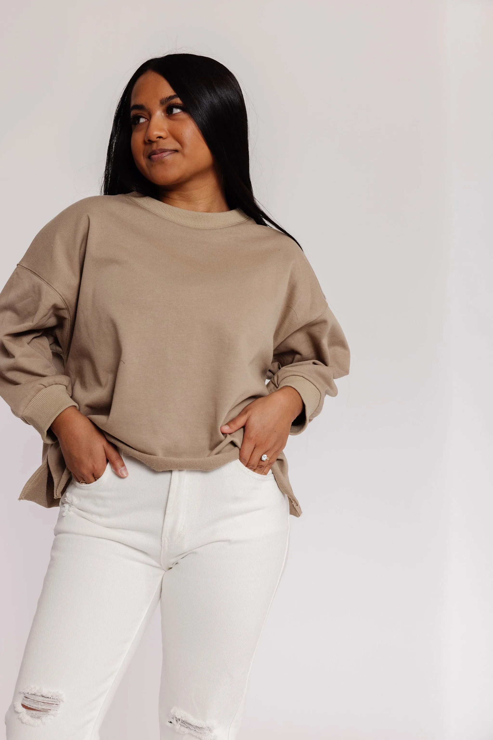 Cozy Evenings Sweatshirt in Dry Thyme