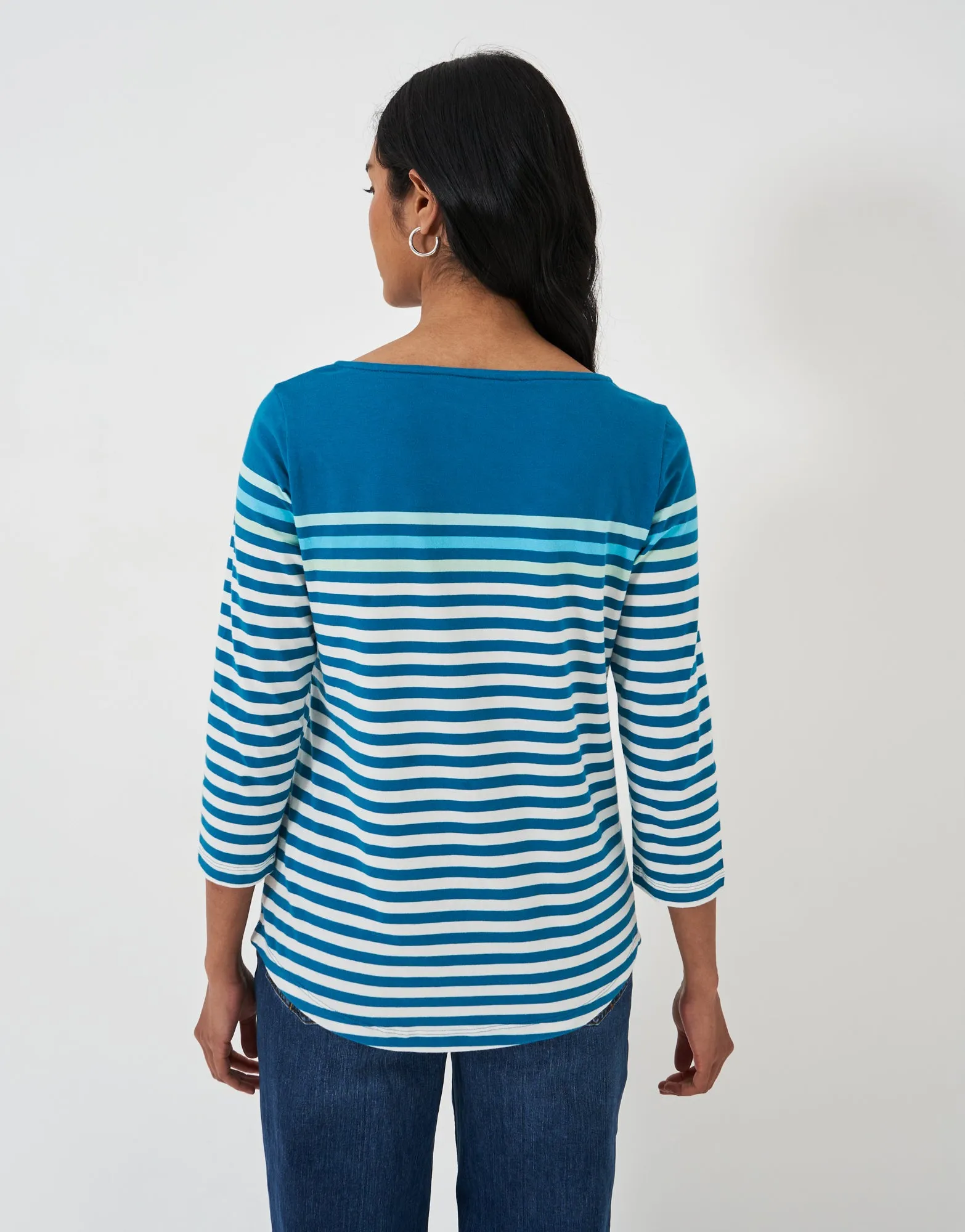 Crew Clothing - Essential Breton - Blue White