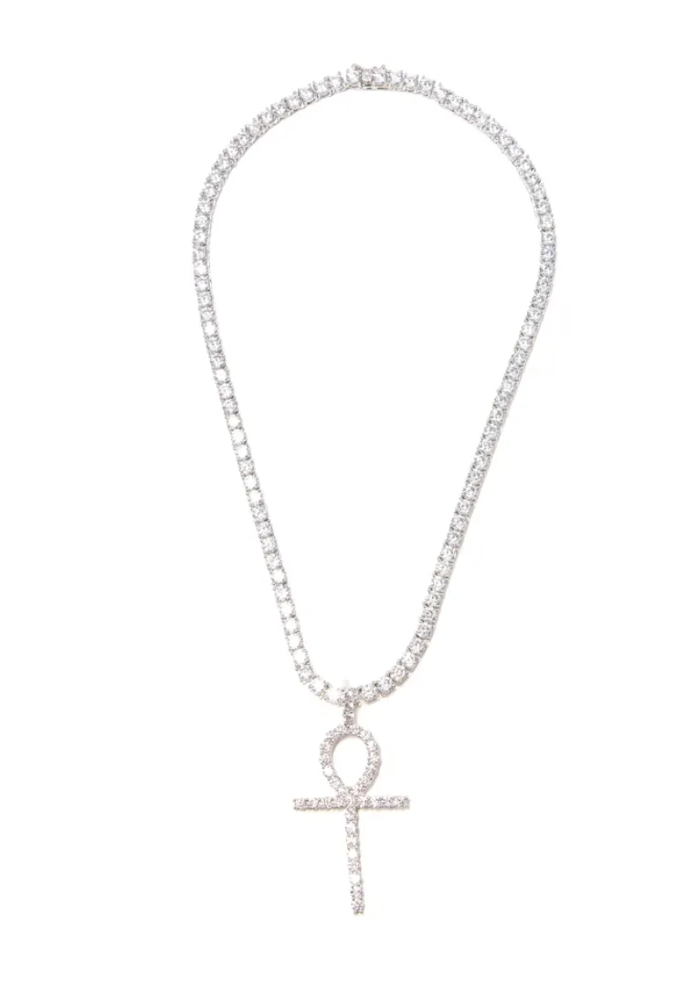 Diamond Ankh Necklace