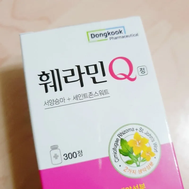 Dongkook Feramin Q 300 Tablets Female Menopause Treatment Womens Climacteric Health Supplements