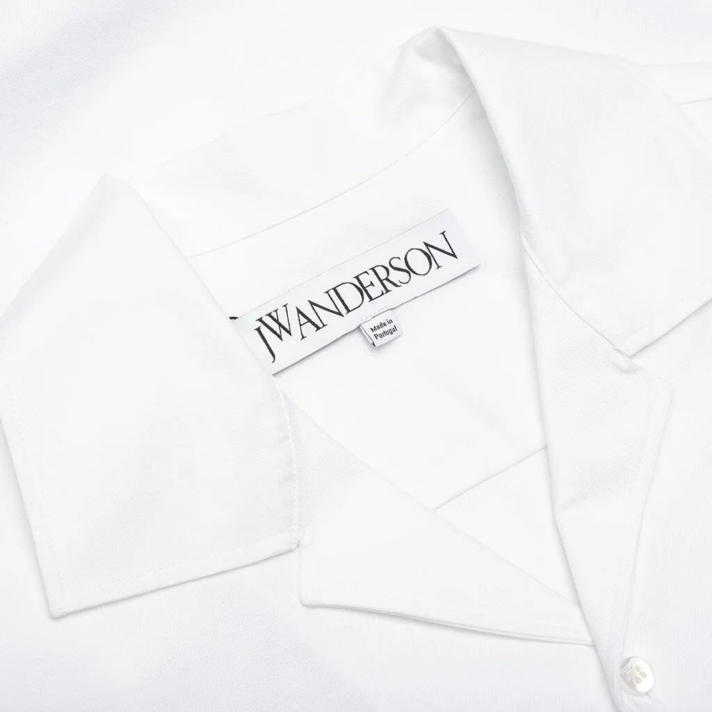 Double Layer Short Sleeve Shirt - White