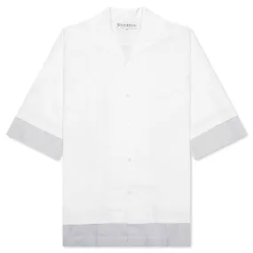 Double Layer Short Sleeve Shirt - White