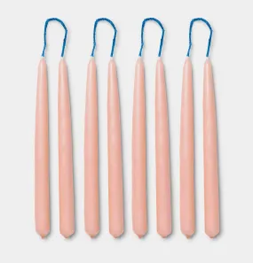 ferm LIVING Dipped Candles in Blush – Set of 8