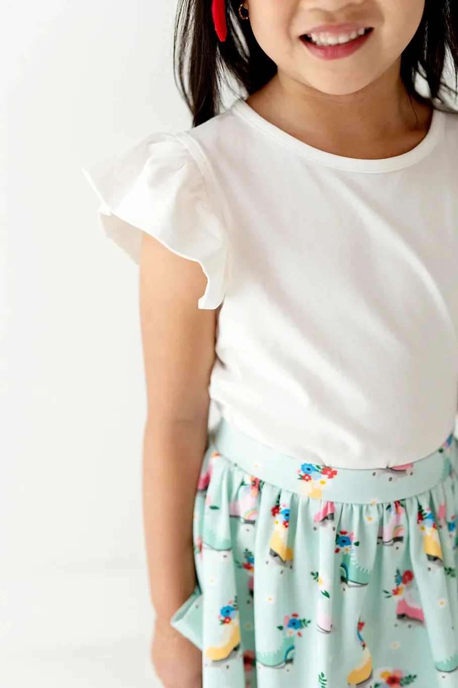 Flutter Tee in White