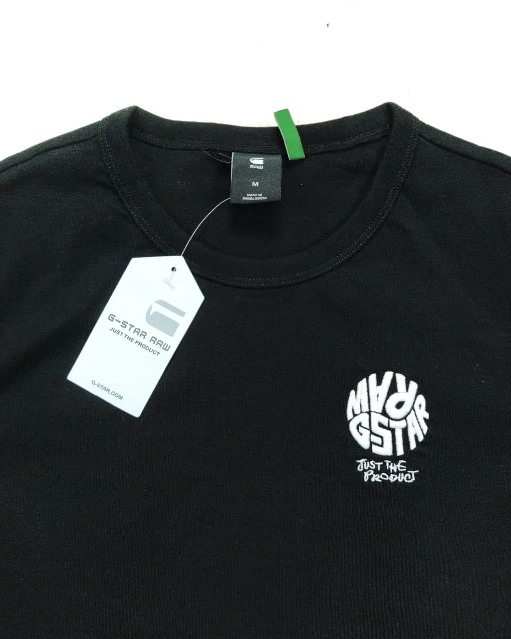 G STAR RAW Crew-Neck T-shirt with Signature Branding