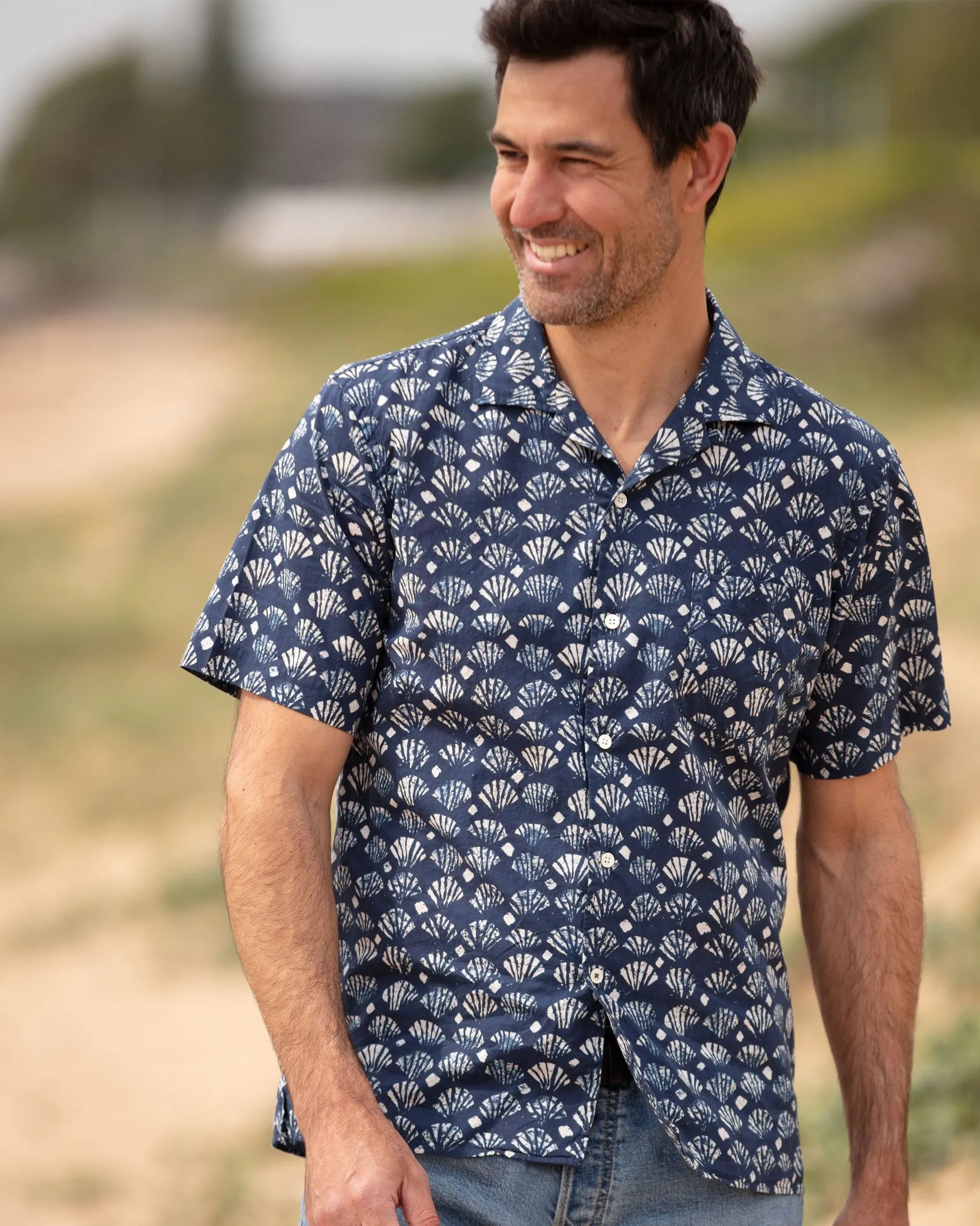 Hartford Storm Batik Print Short Sleeve shirt