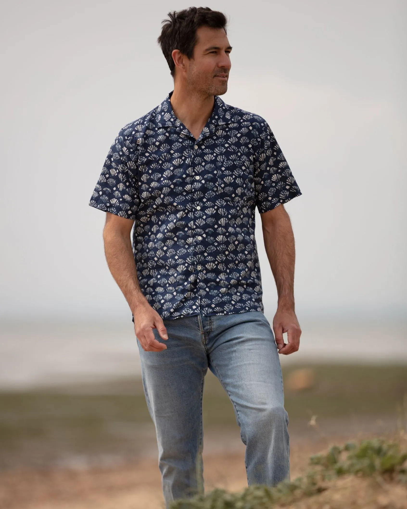 Hartford Storm Batik Print Short Sleeve shirt