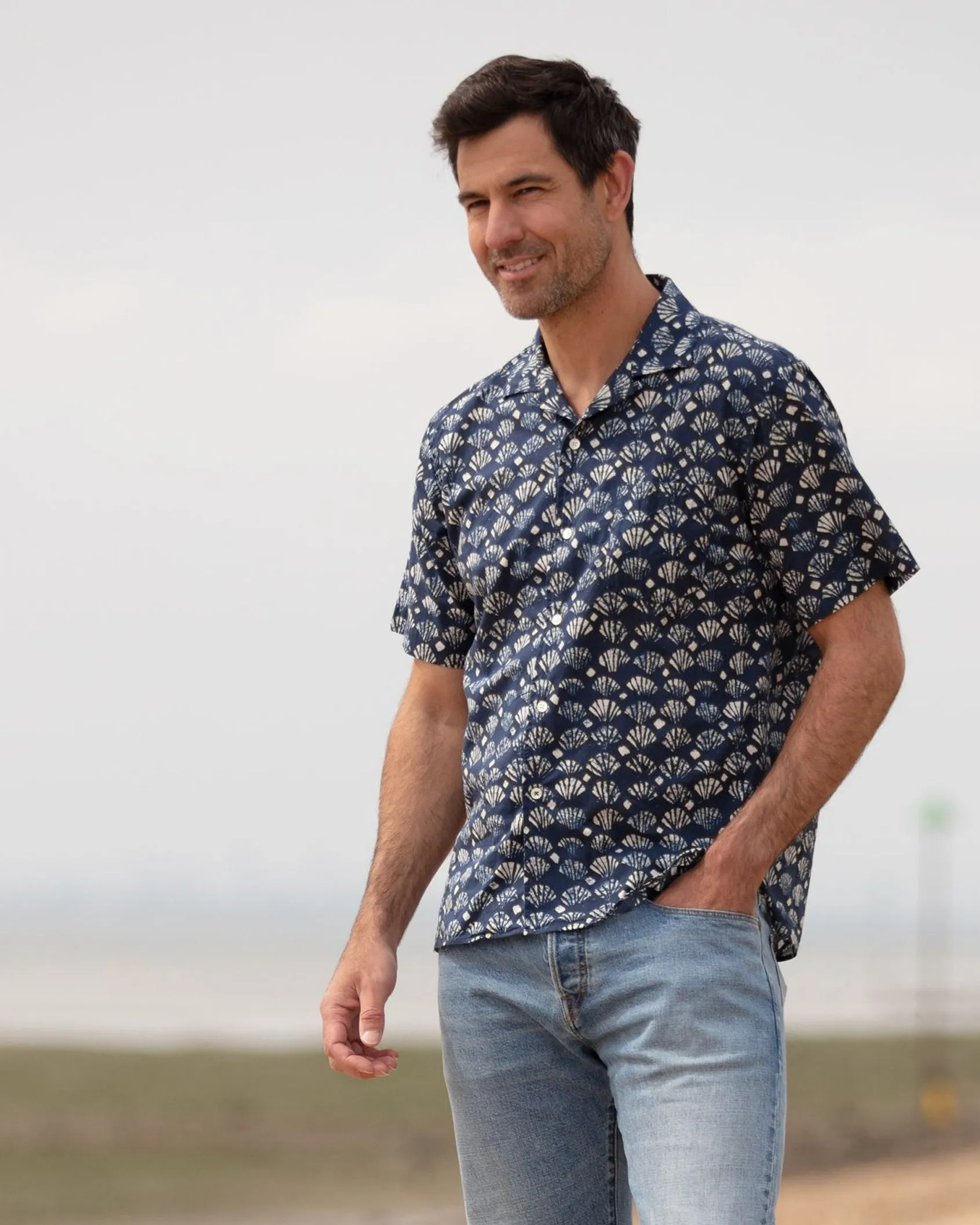 Hartford Storm Batik Print Short Sleeve shirt