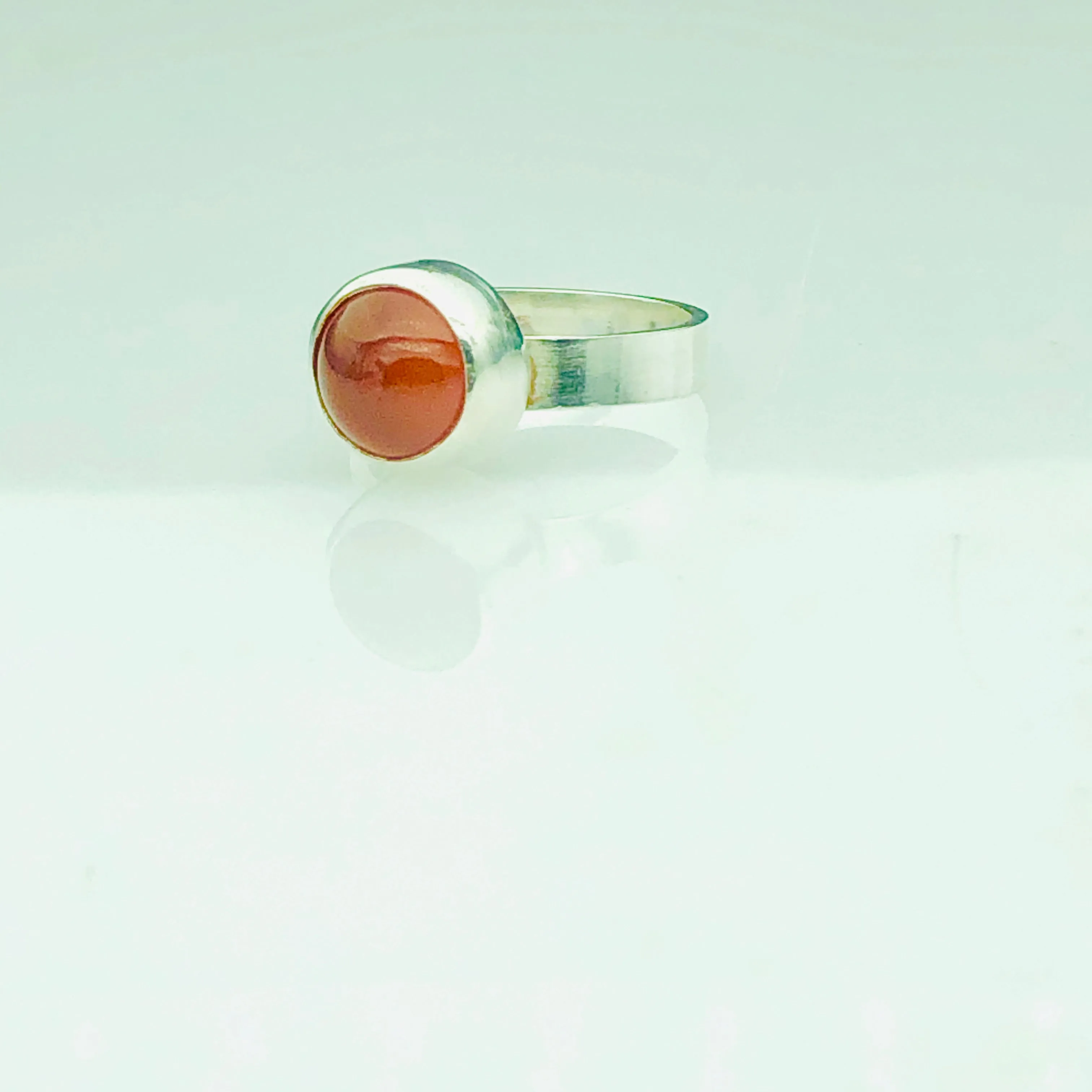 high dome carnelian ring