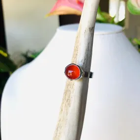 high dome carnelian ring