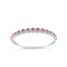 Irisa by Martin Binder Ruby & Diamond Bangle Bracelet