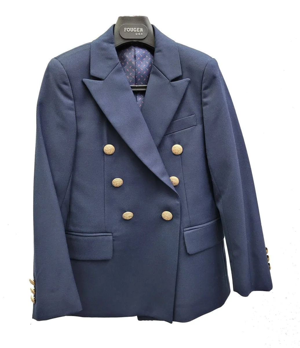 Kids Navy Blue Sailor Suit Blazer Jacket Only - Fouger Brand