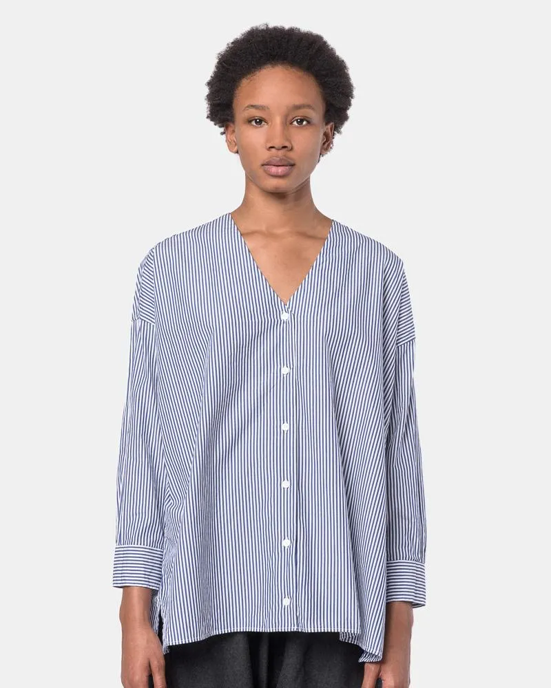 Koto Shirt in Blue Stripe