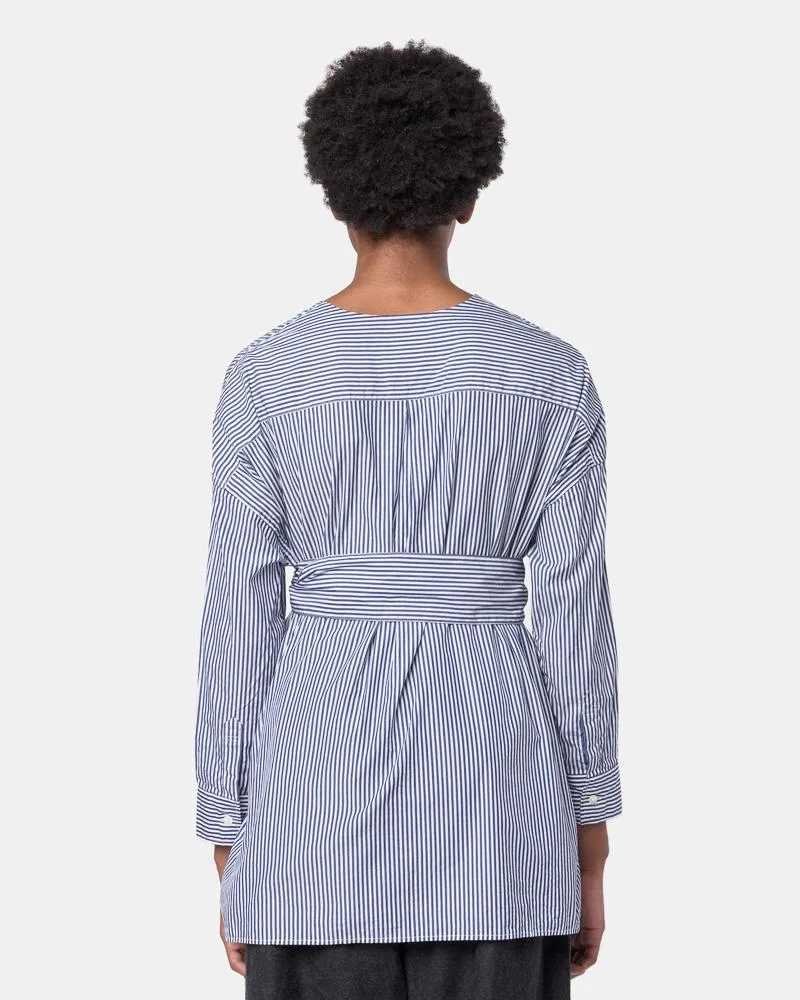 Koto Shirt in Blue Stripe