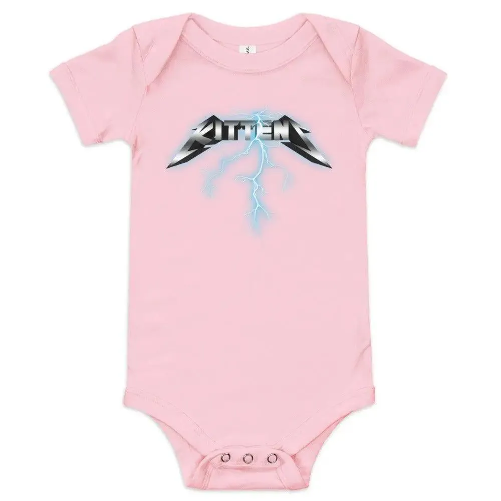 Metallikittens Baby short sleeve one piece