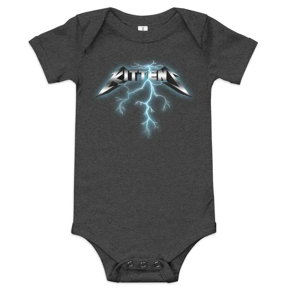 Metallikittens Baby short sleeve one piece