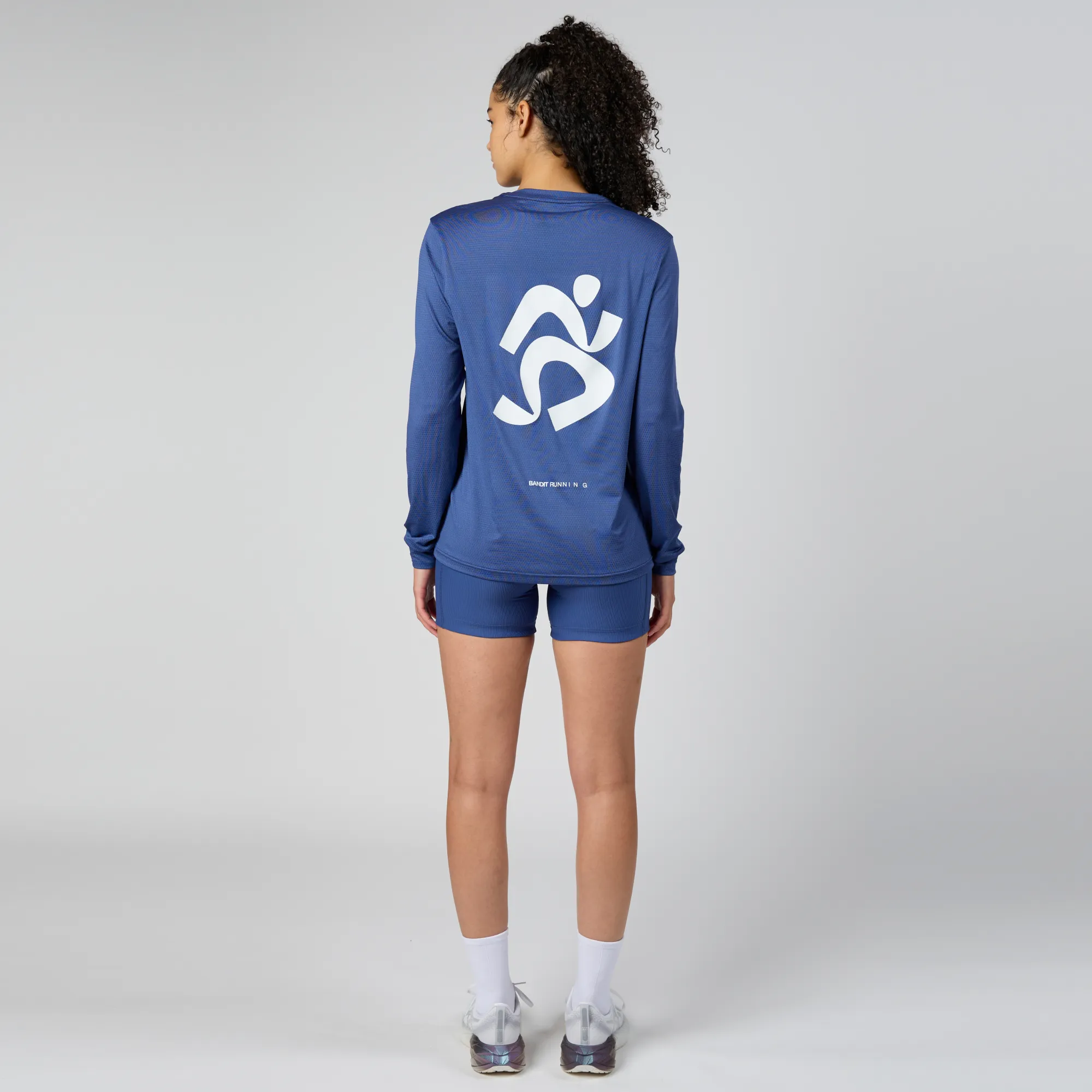 Micromesh™ Current Runner Long Sleeve  Tee - Unisex, Space Blue